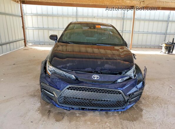 JTDS4MCE7MJ077735 2021 TOYOTA COROLLA Blue Դիմացի տեսք