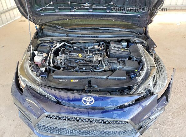 JTDS4MCE7MJ077735 2021 TOYOTA COROLLA Blue Սալոնի հետևի տեսք