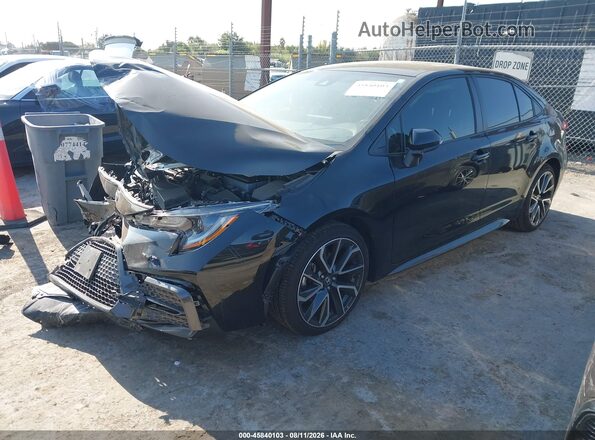 JTDS4MCE7NJ092527 2022 TOYOTA COROLLA Black Przód lewy