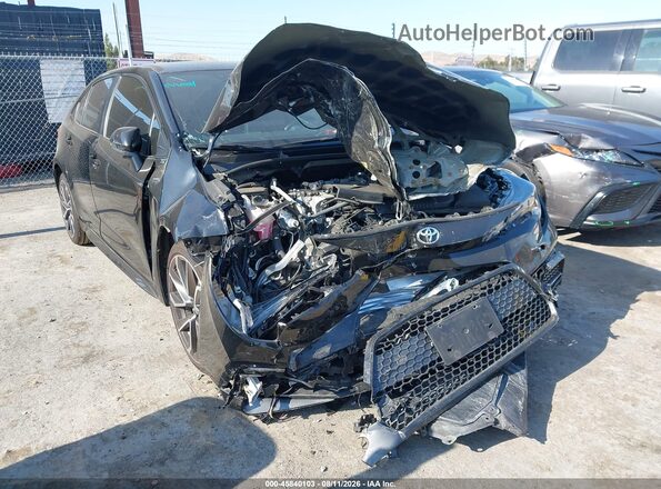 JTDS4MCE7NJ092527 2022 TOYOTA COROLLA Black Widok zestawu wskaźników