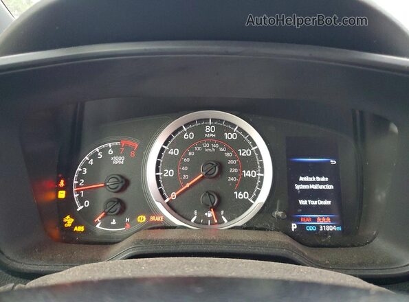 JTDS4MCE7NJ095329 2022 TOYOTA COROLLA Black Սարքավորումների վահանակի տեսք