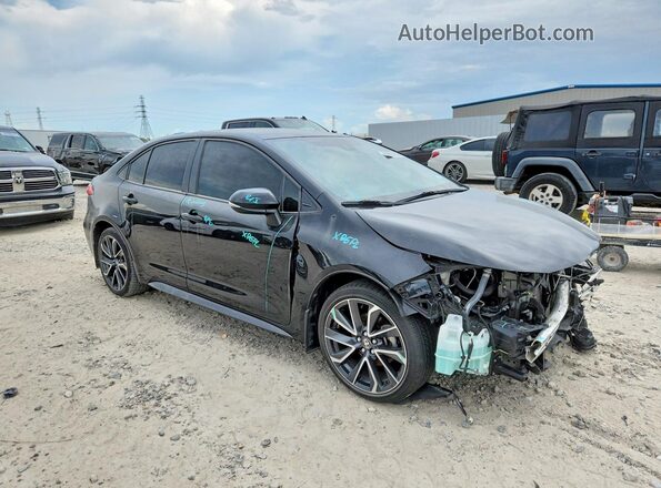 JTDS4MCE9NJ090942 2022 TOYOTA COROLLA Черный Передняя правая четверть