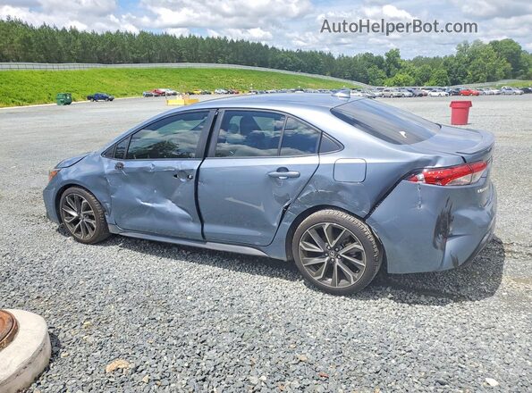 JTDS4MCEXMJ055552 2021 TOYOTA COROLLA Blue Rear left