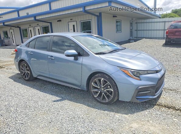 JTDS4MCEXMJ055552 2021 TOYOTA COROLLA Blue Front right