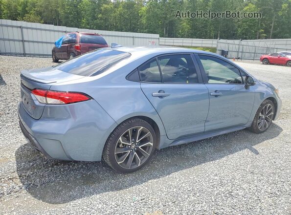 JTDS4MCEXMJ055552 2021 TOYOTA COROLLA Blue Rear right