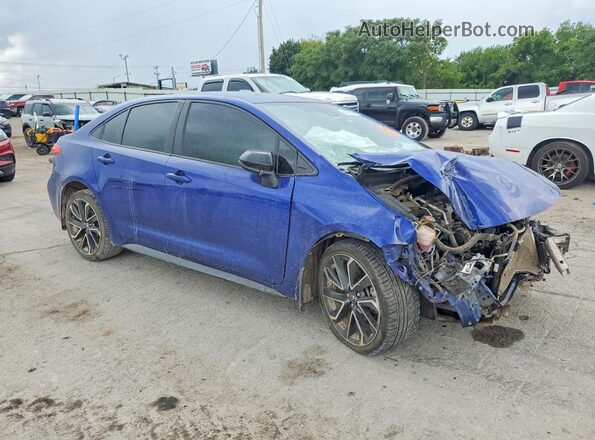 JTDS4MCEXMJ058533 2021 TOYOTA COROLLA Blue Przód prawy