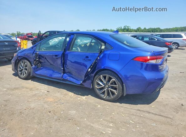 JTDS4MCEXMJ070276 2021 TOYOTA COROLLA Синий Задняя левая четверть