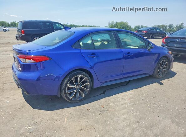 JTDS4MCEXMJ070276 2021 TOYOTA COROLLA Синий Задняя правая четверть
