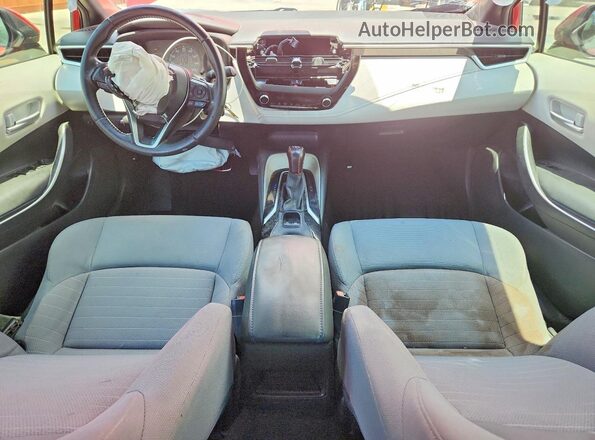 JTDS4RCE0LJ010843 2020 TOYOTA COROLLA Red Առջևի վահանակի տեսք