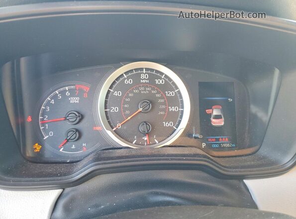 JTDS4RCE0LJ038738 2020 TOYOTA COROLLA Черный Вид щитка приборов