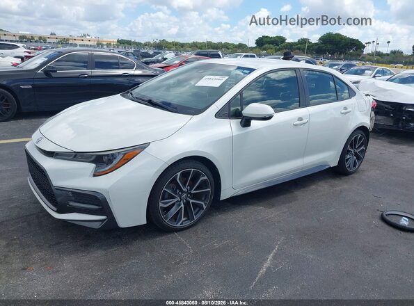 JTDS4RCE0LJ052817 2020 TOYOTA COROLLA Белый Передняя левая четверть