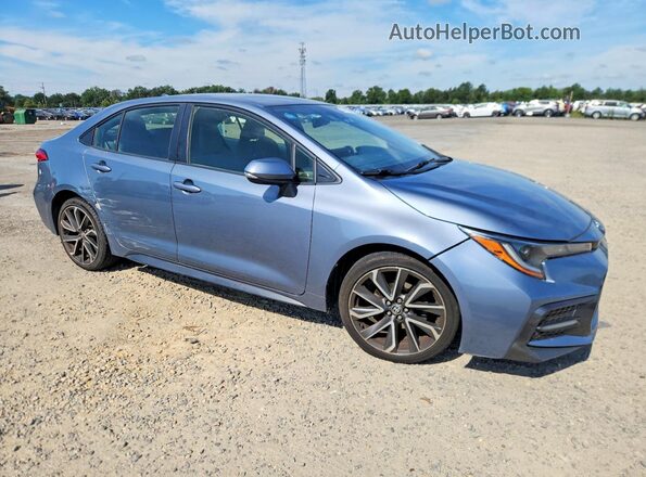 JTDS4RCE1LJ027389 2020 TOYOTA COROLLA Синий Передняя правая четверть