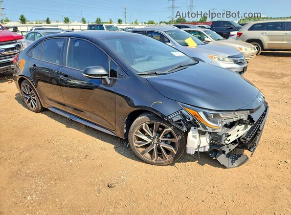 JTDS4RCE2LJ033153 2020 TOYOTA COROLLA Black Przód prawy