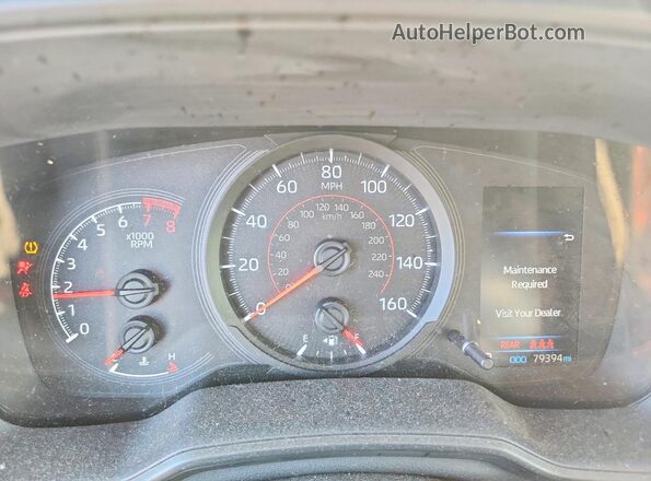 JTDS4RCE3LJ003126 2020 TOYOTA COROLLA Silver Instrument cluster view