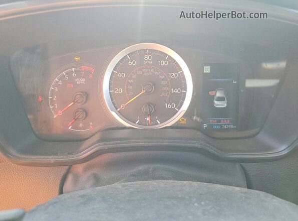 JTDS4RCE3LJ028365 2020 TOYOTA COROLLA Black Instrument cluster view