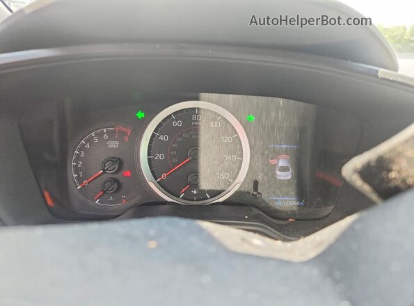 JTDS4RCE5LJ020025 2020 TOYOTA COROLLA Silver Instrument cluster view