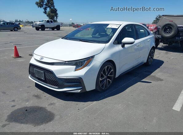 JTDS4RCE5LJ021949 2020 TOYOTA COROLLA White Առջևի ձախ երեք քառորդ տեսարան