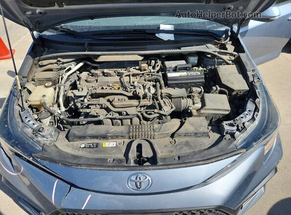 JTDS4RCE7LJ011066 2020 TOYOTA COROLLA Blue უკანა სალონის ხედი