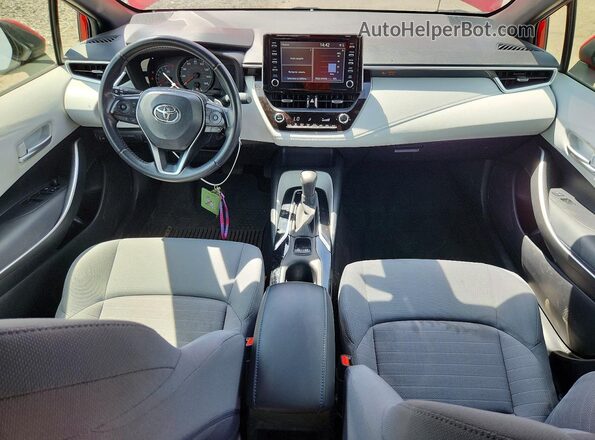 JTDS4RCE9LJ000201 2020 TOYOTA COROLLA Red Vista del salpicadero