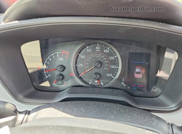 JTDS4RCE9LJ000201 2020 TOYOTA COROLLA Red Vista del cuadro de instrumentos