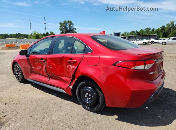 JTDS4RCE9LJ000201 2020 TOYOTA COROLLA Red Trasero izquierdo