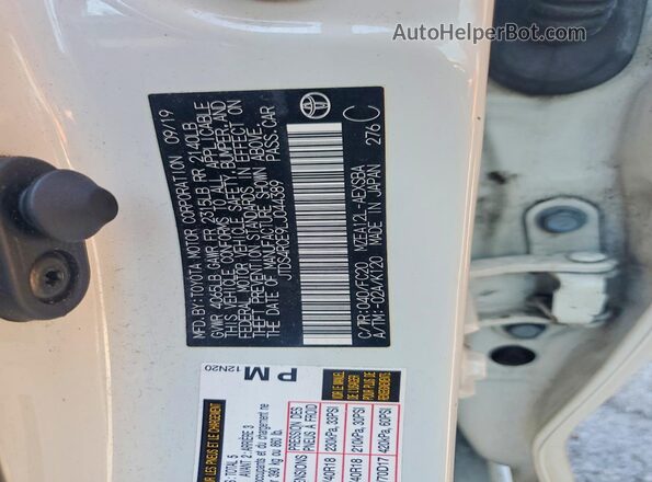 JTDS4RCE9LJ044389 2020 TOYOTA COROLLA White Շարժիչի բաժամունքի տեսք