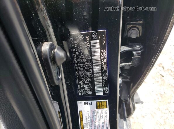 JTDT4MCE6P3515674 2023 TOYOTA COROLLA Black VIN կոդի պիտակի տեսք