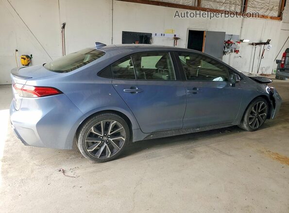 JTDT4MCEXMJ056799 2021 TOYOTA COROLLA Blue Trasero derecho