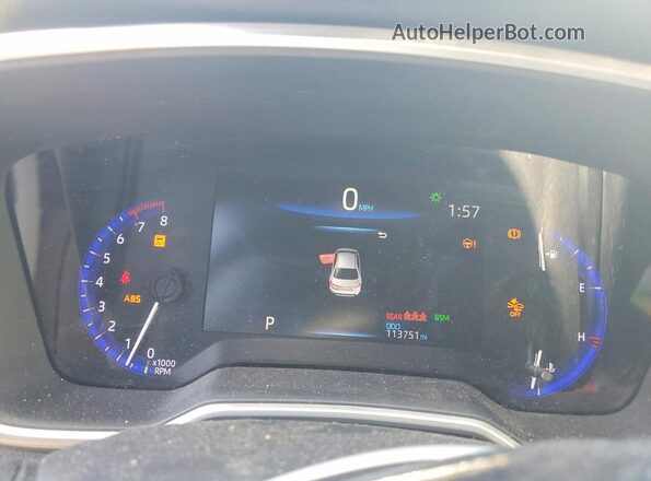 JTDT4MCEXMJ056799 2021 TOYOTA COROLLA Blue Vista del cuadro de instrumentos
