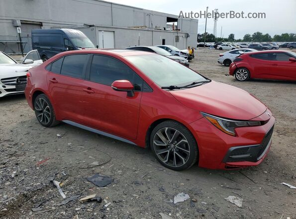 JTDT4RCE0LJ046049 2020 TOYOTA COROLLA Красный Передняя правая четверть