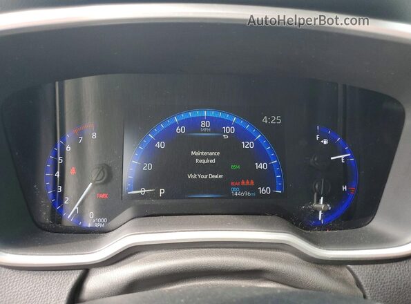JTDT4RCE0LJ046049 2020 TOYOTA COROLLA Красный Вид щитка приборов