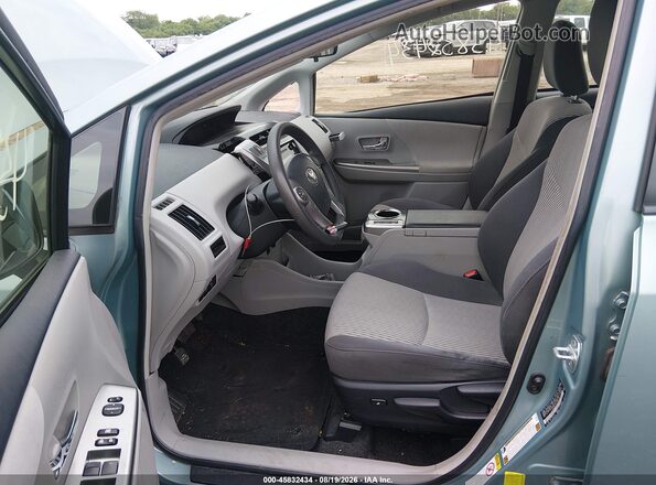 JTDZN3EU2HJ066433 2017 TOYOTA PRIUS V Blue Front interior view