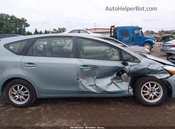 JTDZN3EU2HJ066433 2017 TOYOTA PRIUS V Blue Rear interior view