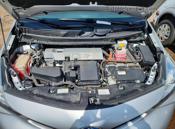 JTDZN3EU3GJ042348 2016 TOYOTA PRIUS Серебряный Вид задней части салона