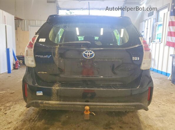 JTDZN3EU5GJ045607 2016 TOYOTA PRIUS Black Вид ззаду