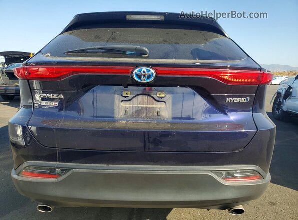 JTEAAAAH1NJ113643 2022 TOYOTA VENZA Blue Widok z tyłu