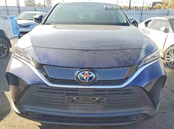 JTEAAAAH1NJ113643 2022 TOYOTA VENZA Blue Widok z przodu