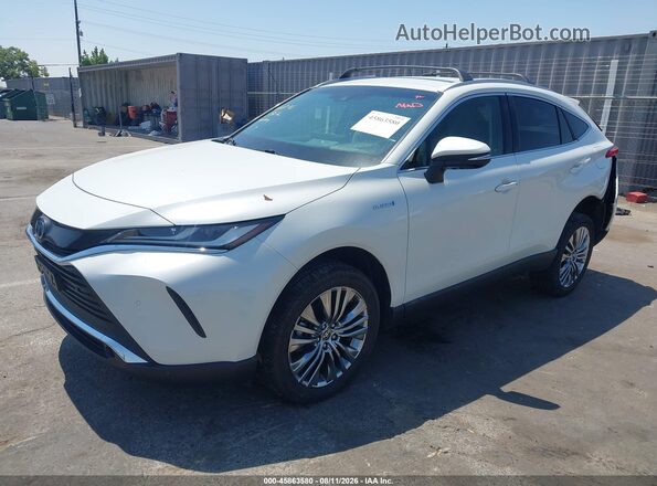 JTEAAAAH2MJ027658 2021 TOYOTA VENZA White Передня ліва чверть