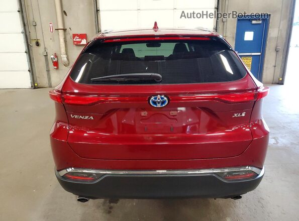 JTEAAAAH2RJ172979 2024 TOYOTA VENZA Red უკანა ხედი