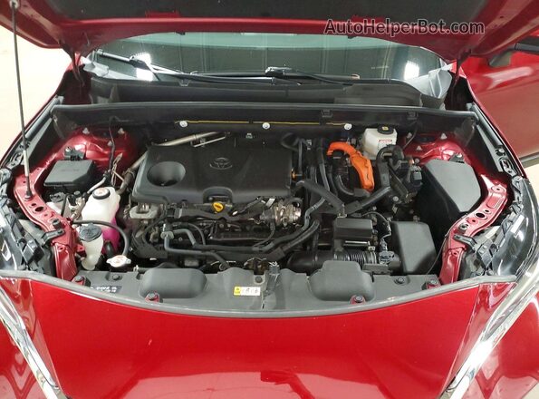 JTEAAAAH2RJ172979 2024 TOYOTA VENZA Red ძრავის განყოფილების ხედი