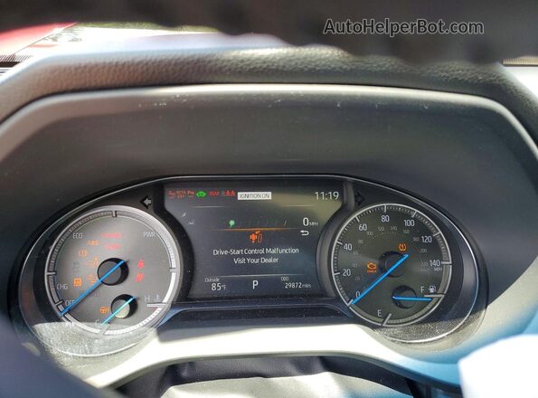 JTEAAAAH3PJ130446 2023 TOYOTA VENZA Red Vista del cuadro de instrumentos