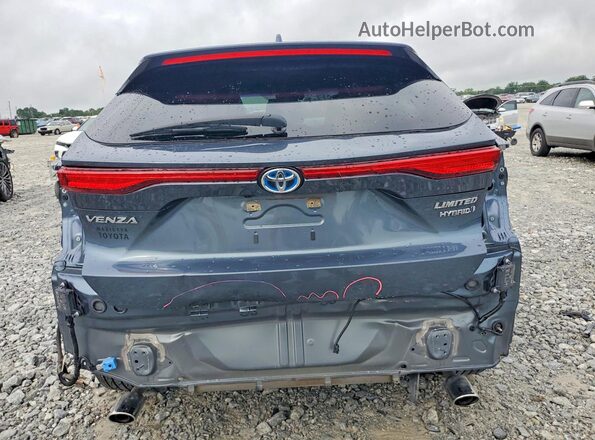 JTEAAAAH5MJ056068 2021 TOYOTA VENZA Blue Вид ззаду
