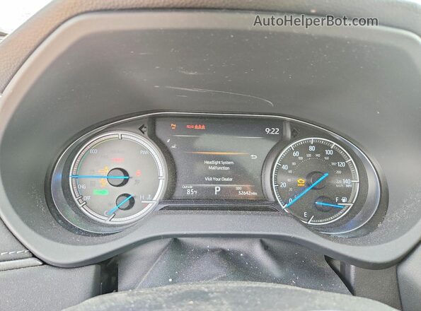 JTEAAAAH7MJ019359 2021 TOYOTA VENZA Gray Widok zestawu wskaźników