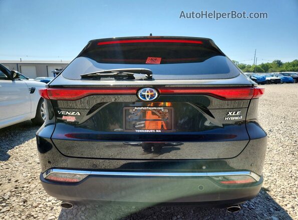 JTEAAAAH7NJ093172 2022 TOYOTA VENZA Black Вид ззаду