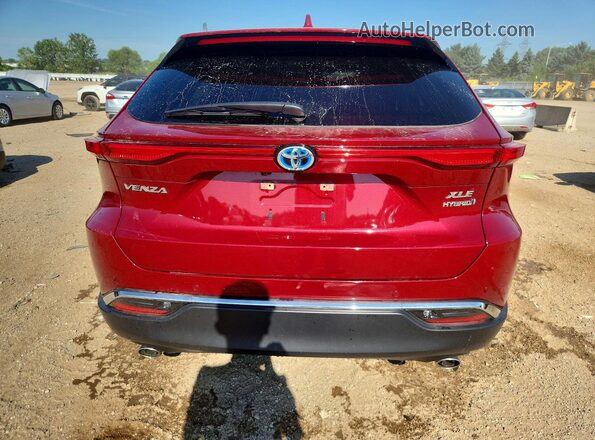 JTEAAAAH8MJ006569 2021 TOYOTA VENZA Red Widok z tyłu