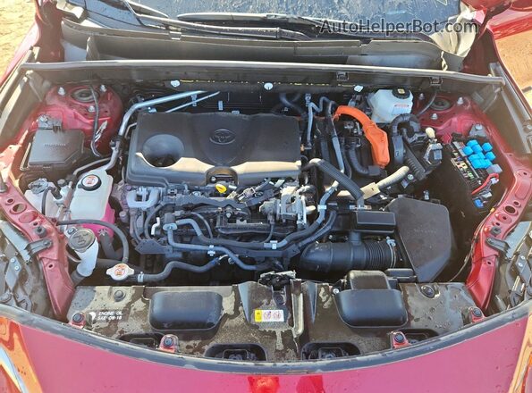 JTEAAAAH8MJ006569 2021 TOYOTA VENZA Red Widok wnętrza z tyłu