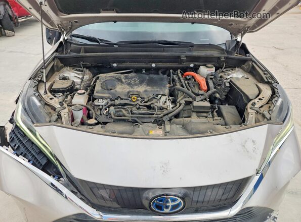JTEAAAAH8MJ071695 2021 TOYOTA VENZA Silver ძრავის განყოფილების ხედი