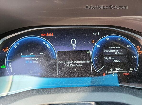 JTEAAAAH9PJ149003 2023 TOYOTA VENZA Blue Vista del cuadro de instrumentos