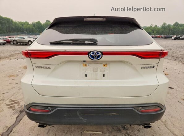 JTEAAAAHXMJ024720 2021 TOYOTA VENZA Белый Вид сзади