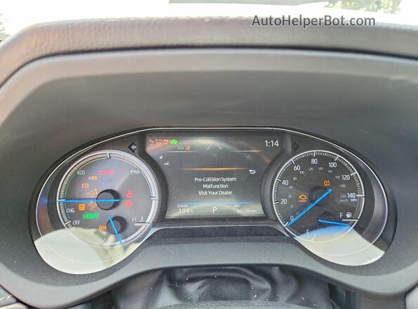 JTEAAAAHXMJ050489 2021 TOYOTA VENZA White Вид щитка приладів